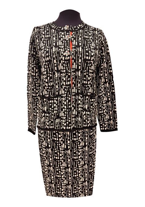 Coordinato cardigan e gonna in maglia a fantasia CECILIA BENETTI | Coordinati | C9.75.7801530